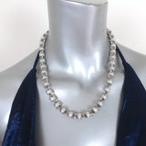 Christian Dior Round Link Necklace with Pearl - Celebrity Owned