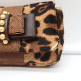 Christian Louboutin Sweet Charity Mini Crossbody Bag Leopard Print Pony Hair - Celebrity Owned