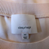 Cinq a Sept Lenore Top Pink Ruffle-Trim Silk Size Extra Small Sleeveless Blouse - Celebrity Owned