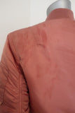 Closed Shine Bomber Jacket Blush Taffeta Size Small - Celebrity Owned