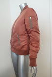 Closed Shine Bomber Jacket Blush Taffeta Size Small - Celebrity Owned