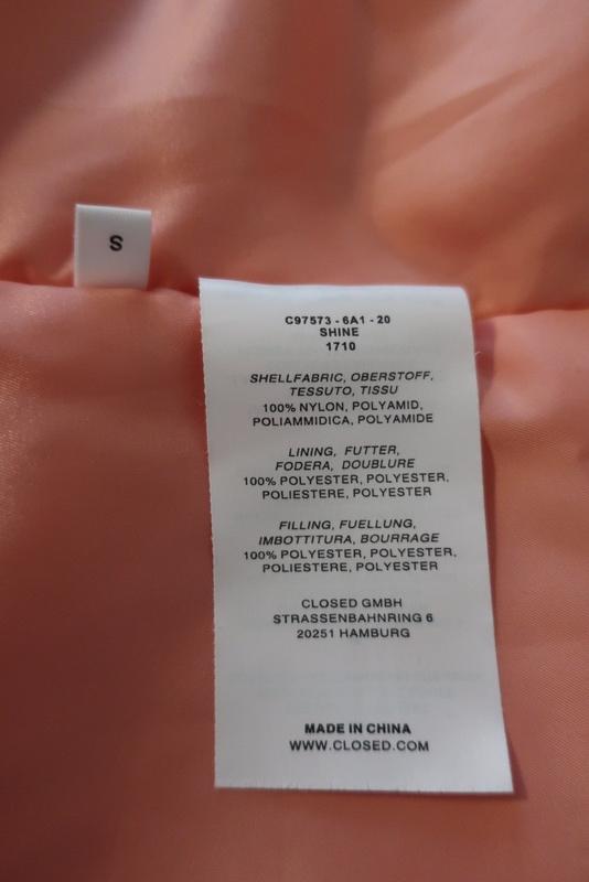 Closed Shine Bomber Jacket Blush Taffeta Size Small - Celebrity Owned