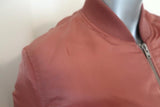 Closed Shine Bomber Jacket Blush Taffeta Size Small - Celebrity Owned
