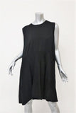 Co Oversize Sleeveless Dress Black Cotton Size Extra Small/Small NEW - Celebrity Owned