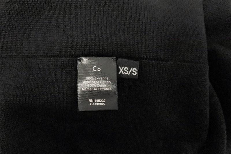 Co Oversize Sleeveless Dress Black Cotton Size Extra Small/Small NEW - Celebrity Owned
