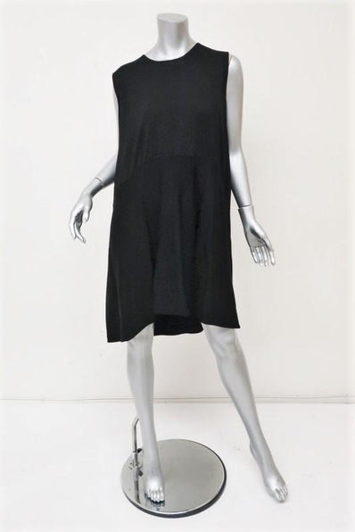 Co Oversize Sleeveless Dress Black Cotton Size Extra Small/Small NEW - Celebrity Owned