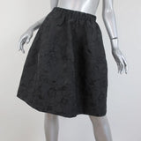Co Skirt Black Floral Jacquard Size Small - Celebrity Owned
