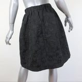 Co Skirt Black Floral Jacquard Size Small - Celebrity Owned