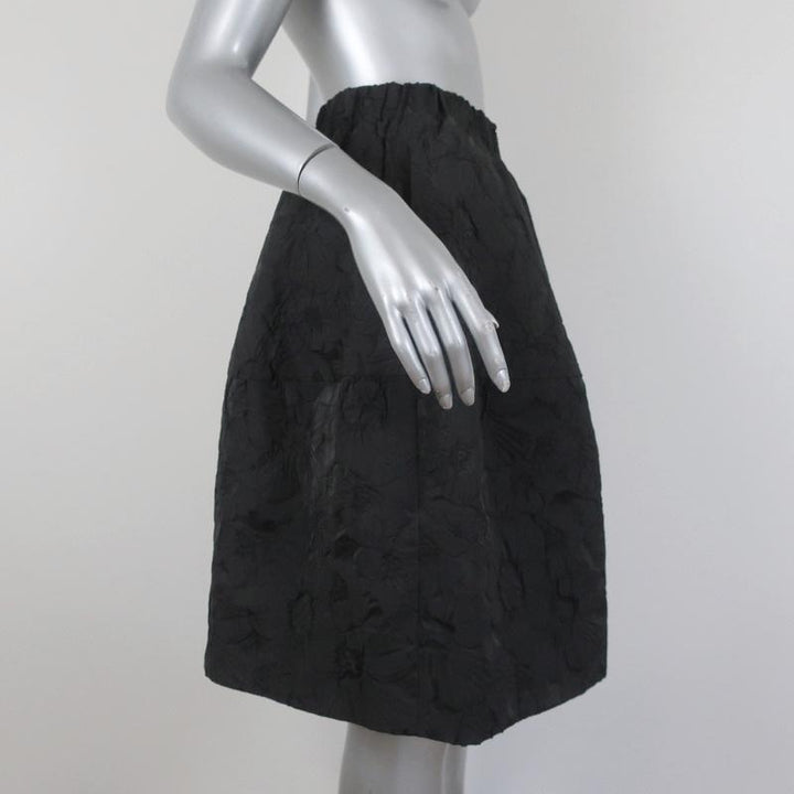 Co Skirt Black Floral Jacquard Size Small - Celebrity Owned