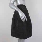 Co Skirt Black Floral Jacquard Size Small - Celebrity Owned