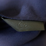 Co Top Navy Crepe Size Small Short Sleeve Blouse - Celebrity Owned