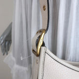 Coach Emery Crossbody Bag with Varsity Stripe Cream Leather NEW - Celebrity Owned