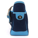 Coach Hamptons Garden Tote Marine Blue Canvas & Blue Leather Large Bag - Celebrity Owned