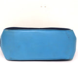 Coach Hamptons Garden Tote Marine Blue Canvas & Blue Leather Large Bag - Celebrity Owned