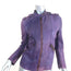 Collection Privee Leather Biker Jacket Purple Size 42