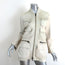 Collection Privee Leather Multi-Pocket Jacket Off-White Size 46