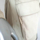 Collection Privee Leather Multi-Pocket Jacket Off-White Size 46 - Celebrity Owned