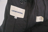 Costume National Satin Coat Black Size 44 Concealed Button Jacket - Celebrity Owned