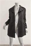 Costume National Satin Coat Black Size 44 Concealed Button Jacket - Celebrity Owned