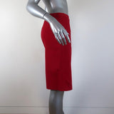 Costume National Skirt Red Cotton-Blend Size 40 - Celebrity Owned