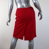 Costume National Skirt Red Cotton-Blend Size 40 - Celebrity Owned