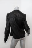 Crippen Leather Jacket Black Size Medium Zip-Up Biker Jacket - Celebrity Owned