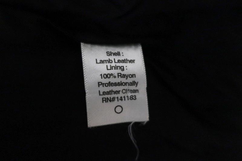 Crippen Leather Jacket Black Size Medium Zip-Up Biker Jacket - Celebrity Owned