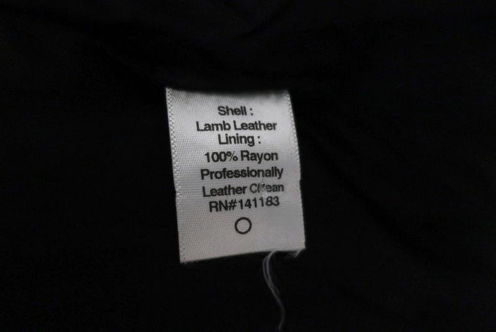 Crippen Leather Jacket Black Size Medium Zip-Up Biker Jacket - Celebrity Owned