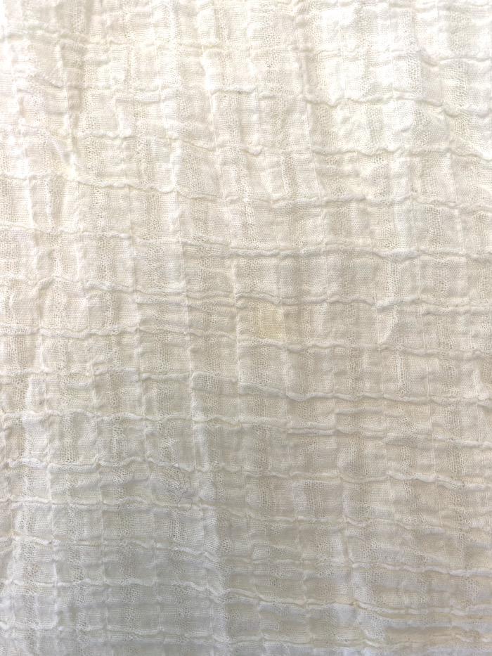 Current/Elliott Camila Trapeze Tank Cream Crinkled Cotton Size 1 Sleeveless Top - Celebrity Owned