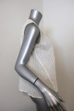 Current/Elliott Camila Trapeze Tank Cream Crinkled Cotton Size 1 Sleeveless Top - Celebrity Owned