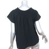 Current/Elliott Off the Shoulder Top Madeline Black Size 0 Short Sleeve Blouse - Celebrity Owned