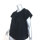 Current/Elliott Off the Shoulder Top Madeline Black Size 0 Short Sleeve Blouse - Celebrity Owned
