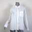 Current/Elliott Shirt Ivie White Paint Splatter Cotton Size 3 Cross-Back Blouse