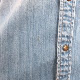 Current/Elliott SoCal Western Shirt Sunny Dancer Denim Size 0 Long Sleeve Top - Celebrity Owned