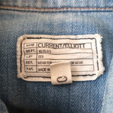 Current/Elliott SoCal Western Shirt Sunny Dancer Denim Size 0 Long Sleeve Top - Celebrity Owned