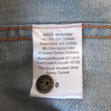 Current/Elliott SoCal Western Shirt Sunny Dancer Denim Size 0 Long Sleeve Top - Celebrity Owned