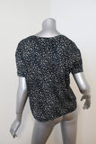 Current/Elliott Tee Clary Hunter Green Leopard Print Linen Size 1 T-Shirt Top - Celebrity Owned