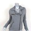 Current/Elliott The Easy Biker Jacket Heather Grey Cotton Jersey Size 2