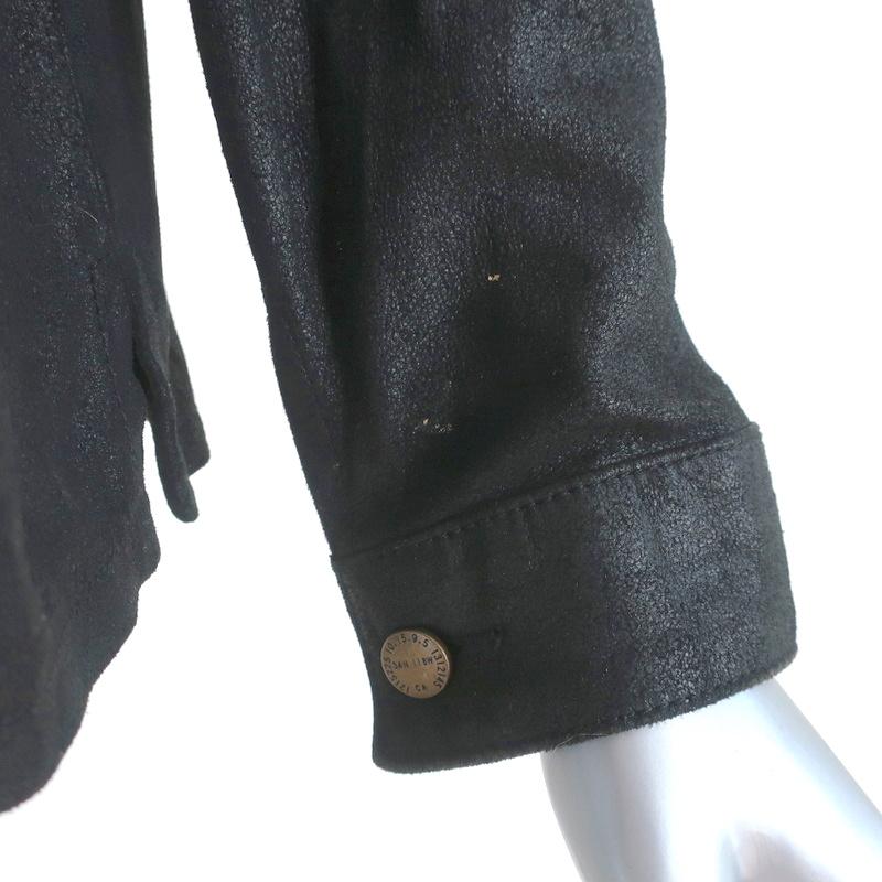 Current/Elliott The Mechanic Leather Jacket Black Size 2 - Celebrity Owned