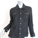 Current/Elliott The Mechanic Leather Jacket Black Size 2 - Celebrity Owned