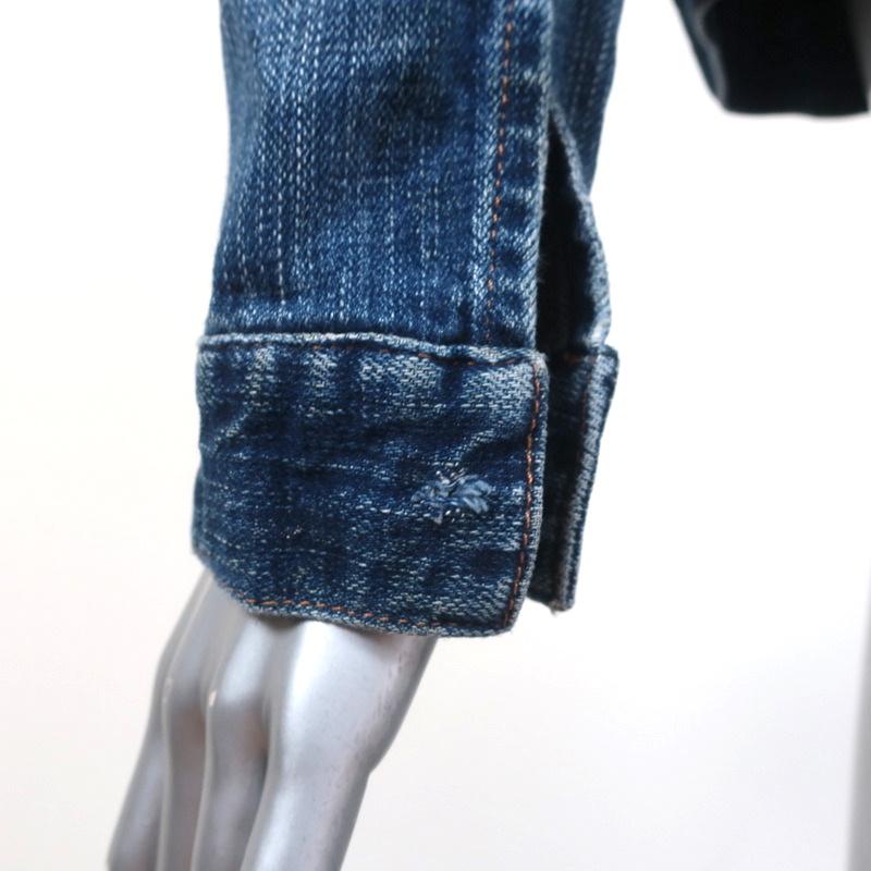Current/Elliott The Snap Jacket Barn Dark Denim Size 3 Jean Jacket - Celebrity Owned