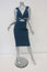 Cushnie et Ochs Cutout Dress Teal Power Viscose-Blend Size 2 Sleeveless Sheath