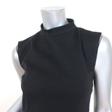 Cushnie Et Ochs Open-Back Dress Black Stretch Cotton Size 0 Sleeveless Sheath - Celebrity Owned