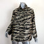 Cynthia Rowley Hensley Zebra Utility Jacket Gold/Black Size Extra Small NEW