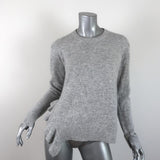Derek Lam 10 Crosby Asymmetric Ruffle Sweater Light Gray Wool-Blend Size Small - Celebrity Owned