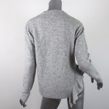 Derek Lam 10 Crosby Asymmetric Ruffle Sweater Light Gray Wool-Blend Size Small - Celebrity Owned
