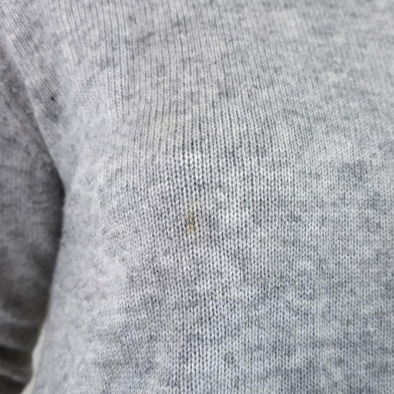 Derek Lam 10 Crosby Asymmetric Ruffle Sweater Light Gray Wool-Blend Size Small - Celebrity Owned