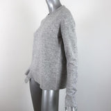 Derek Lam 10 Crosby Asymmetric Ruffle Sweater Light Gray Wool-Blend Size Small - Celebrity Owned