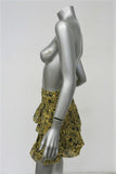 Derek Lam 10 Crosby Asymmetrical Ruffle Mini Skirt Yellow Floral Print Size 0 - Celebrity Owned