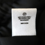 Derek Lam 10 Crosby Peplum Blouse Black/Gold Metallic Stripe Size 2 Long Sleeve - Celebrity Owned